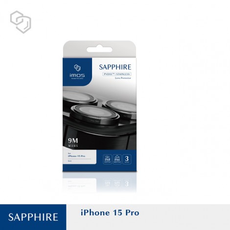 กระจกกันรอย เลนส์กล้อง IMOS Sapphire Lens Protector สำหรับ iPhone 17 / 16 / 15 / 14 / Pro / Pro Max